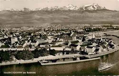 AK / Ansichtskarte  Friedrichshafen_Bodensee Fliegeraufnahme