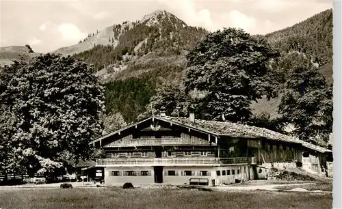 AK / Ansichtskarte  Bad_Wiessee_Tegernsee Berggasthaus Bauer in der Au mit Fockenstein