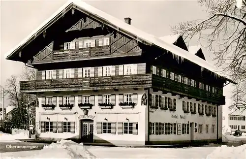 AK / Ansichtskarte  OBERAMMERGAU Hotel Wolf