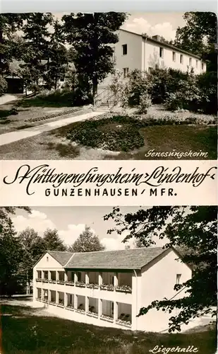 AK / Ansichtskarte 73950978 Gunzenhausen_Altmuehlsee Muettergenesungsheim Lindenhof Liegehalle