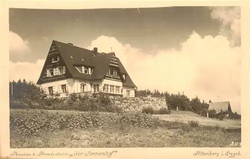 AK / Ansichtskarte  Altenberg__Osterzgebirge Pension Fremdenheim Der Sonnenhof