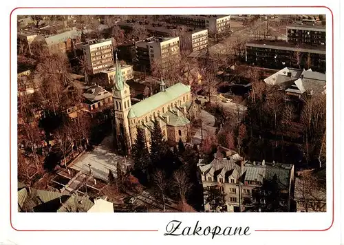 AK / Ansichtskarte  Zakopane_Tatra_PL Parish Church the Sw. Rodzina St. Family aerial view