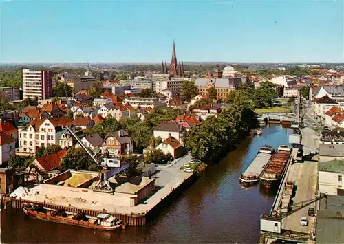 AK / Ansichtskarte  Oldenburg__Oldenburg Stadtpanorama Hafen