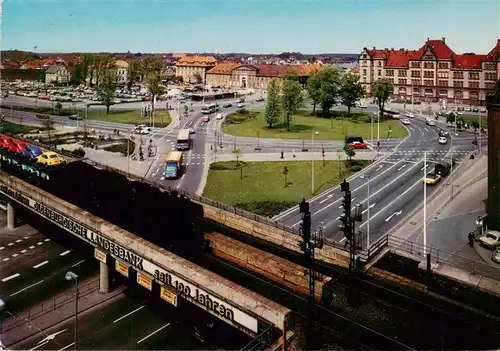 AK / Ansichtskarte  Oldenburg__Oldenburg Eisenbahnbruecke am Pferdemarkt