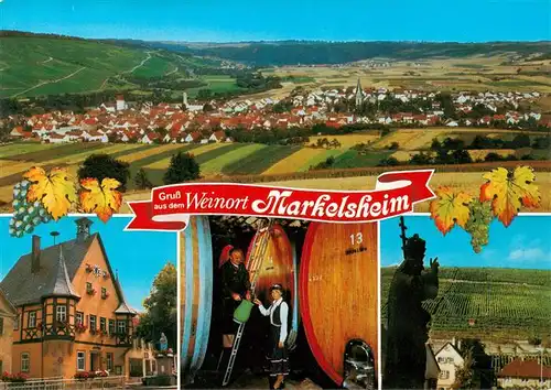 AK / Ansichtskarte  Markelsheim Panorama Weinort Weinkeller