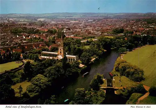 AK / Ansichtskarte 73951051 Stratford-Upton-Avon Aerial view