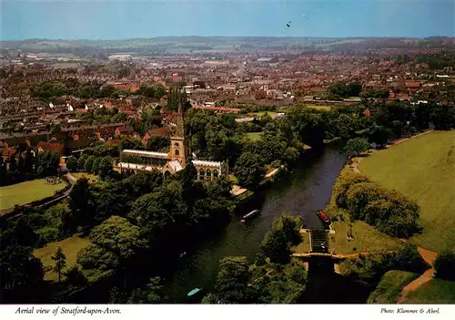 AK / Ansichtskarte  Stratford-Upton-Avon Aerial view