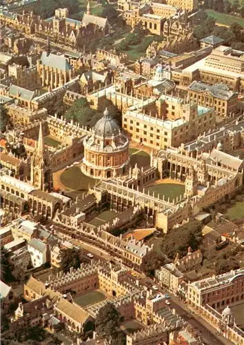 AK / Ansichtskarte  Oxford__Oxfordshire_UK Aerial view of city centre