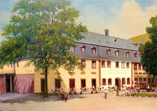 AK / Ansichtskarte  Trier Hotel Blesius-Garten Biergarten Kuenstlerkarte