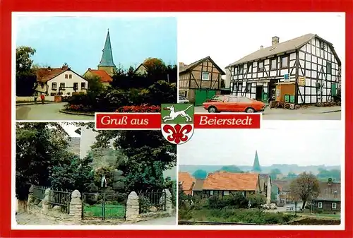 AK / Ansichtskarte 73951065 Beierstedt Teilansichten Ehrenmal Fachwerkhaus