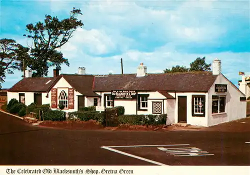 AK / Ansichtskarte  Gretna_Green_Scotland_UK The celebrated Old Blacksmith's Shop