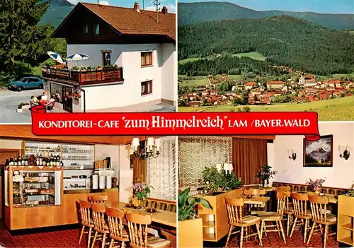 AK / Ansichtskarte  Lam_Oberpfalz Konditorei Café zum Himmelreich Panorama