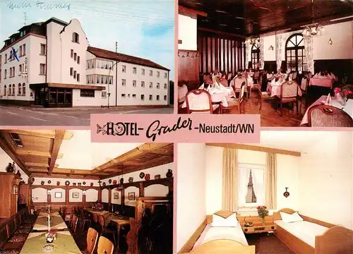 AK / Ansichtskarte 73951099 Neustadt_Waldnaab Hotel Grader Restaurant Fremdenzimmer