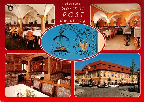 AK / Ansichtskarte 73951106 Berching Hotel Gasthof Post Restaurant Tuerschild