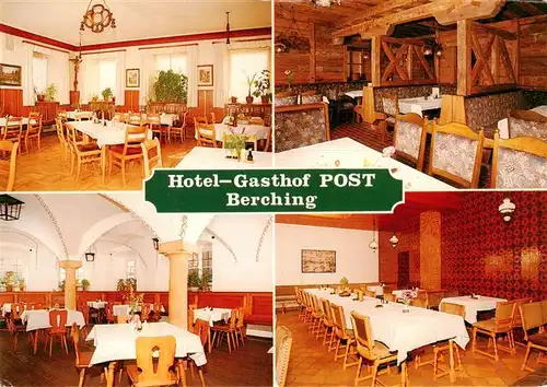 AK / Ansichtskarte  Berching Hotel Gasthof Post Gastraeume