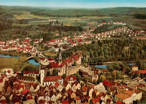 AK / Ansichtskarte  Sigmaringen Ansicht mit Schloss