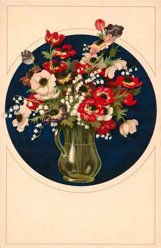 AK / Ansichtskarte  Kuenstlerkarte 2192 Meisster Buch Blumen Vase