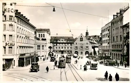 AK / Ansichtskarte  St_Gallen_SG Hechtplatz Strassenbahn
