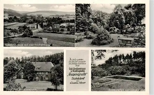 AK / Ansichtskarte  Uchtdorf_Grafschaft_Schaumburg Panorama Taubenberg Kaffeegarten Gasthaus Hupengrund Badeanstalt