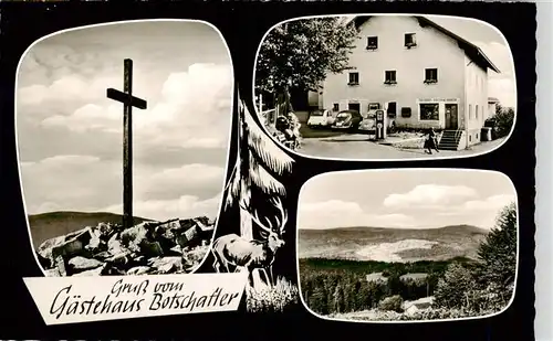 AK / Ansichtskarte  Waldhaeuser_Neuschoenau Gaestehaus Botschafter Gipfelkreuz Panorama