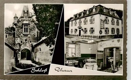 AK / Ansichtskarte  Dhaun Schloss Hotel Pension zur Burg Gaststube