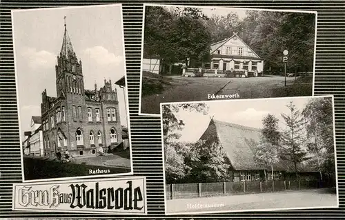 AK / Ansichtskarte  Walsrode_Lueneburger_Heide Rathaus Eckernworth Heidemuseum