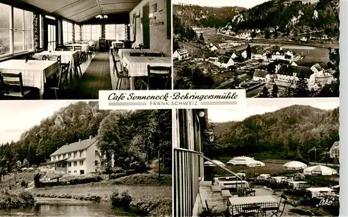 AK / Ansichtskarte  Behringersmuehle_Goessweinstein Cafe Sonneneck Panorama Gastraum Terrasse