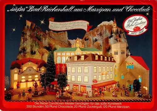 AK / Ansichtskarte  BAD_REICHENHALL aus Marzipan und Chocolade von den Reber Conditoren Meistern gefertigt