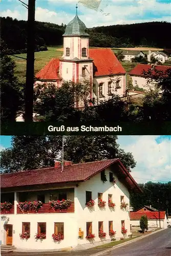 AK / Ansichtskarte 73951225 Schambach_Weissenburg Wallfahrtskirche Gasthof Zur Linde