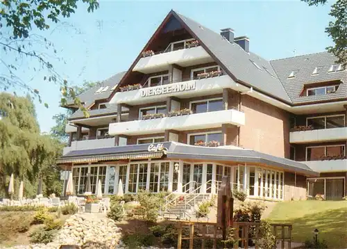 AK / Ansichtskarte 73951227 Malente-Gremsmuehlen Dieksee Holm Appartement Hotel Garni Cafe