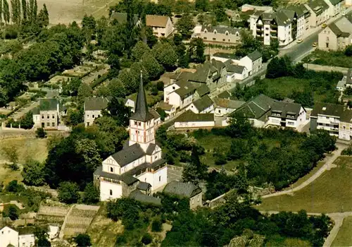 AK / Ansichtskarte  Beuel_BONN_Rhein Schwarzrheindorf Doppelkirche Fliegeraufnahme 