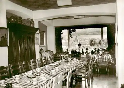 AK / Ansichtskarte  Erdhausen__Gladenbach_Hessen Kuenstlerhaus Lenz Gaststube