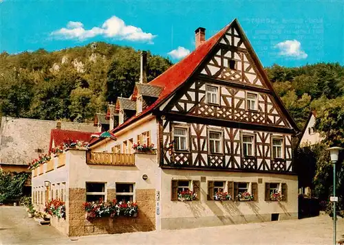 AK / Ansichtskarte  Streitberg_Oberfranken Hotel Gasthof Schuetz