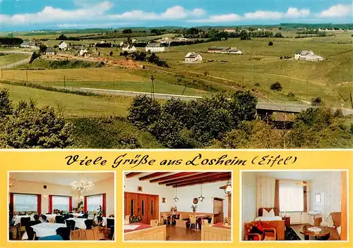 AK / Ansichtskarte  Losheim_Eifel Panorama Hotel Pension Balter Gastraeume Zimmer