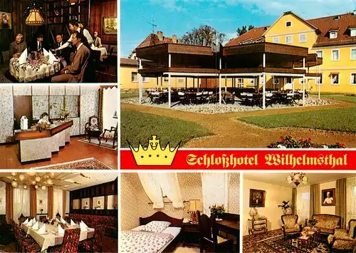 AK / Ansichtskarte  Calden Schlosshotel Wilhelmsthal Gastraeume Zimmer Rezeption