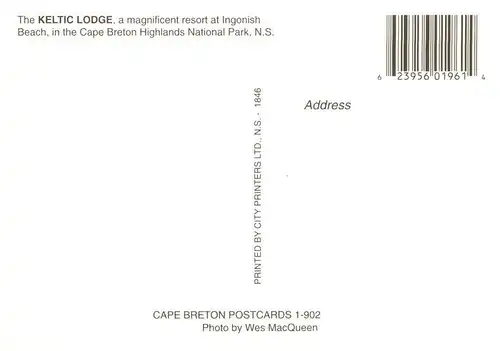 AK / Ansichtskarte  Cape_Breton_Australia Keltic Lodge