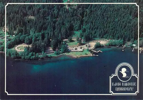 AK / Ansichtskarte 73951386 Port_Angeles_Washington_USA Loc Cabin Resort Aerial View