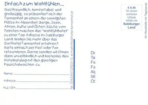 AK / Ansichtskarte  St_Johann__Pongau_AT Dorfhotel Tannenhof