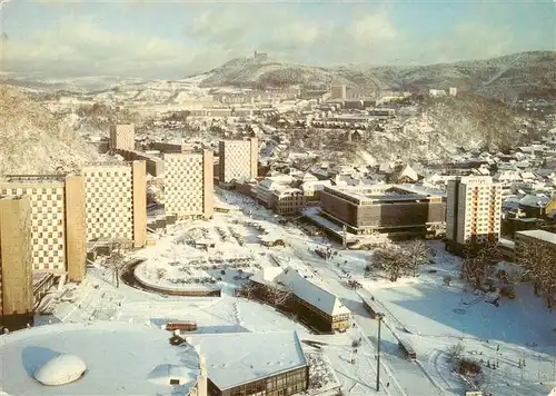 AK / Ansichtskarte  Suhl_Thueringer_Wald Blick vom Hochhaus am Viadukt