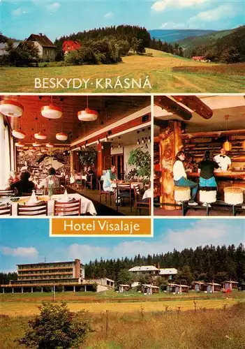 AK / Ansichtskarte 73951415 Krasna_Horka_Beskydy_CZ Hotel Visalaje Gastraum Bar