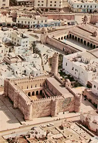 AK / Ansichtskarte  Sousse_Tunesie Ribat et Grande Mosquee Vue aerienne