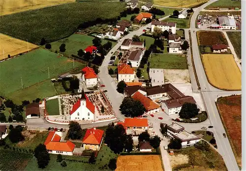 AK / Ansichtskarte  Pucking Fliegeraufnahme mit Kirche St Michael