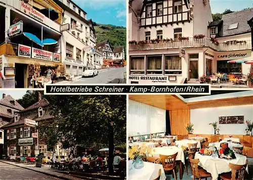 AK / Ansichtskarte 73951437 Kamp-Bornhofen_Rhein Hotelbetriebe Schreiner Restaurant