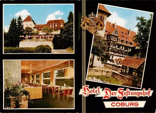 AK / Ansichtskarte 73951487 Coburg_Bayern Hotel Der Festungshof Restaurant