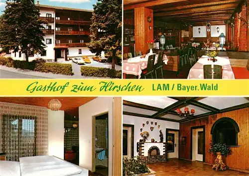 AK / Ansichtskarte  Lam_Oberpfalz Gasthof zum Hirschen Restaurant Fremdenzimmer