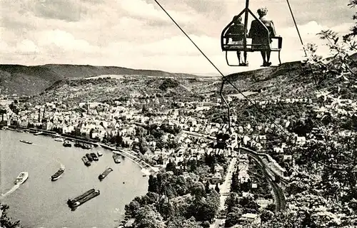 AK / Ansichtskarte  Sessellift_Chairlift_Telesiege Boppard am Rhein 