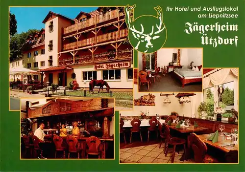 AK / Ansichtskarte 73951558 uetzdorf_Lanke Hotel Gaststaette Jaegerheim Gastraum