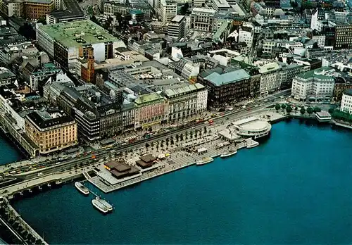 AK / Ansichtskarte  Hamburg Blick auf Jungfernstieg und Binnenalster