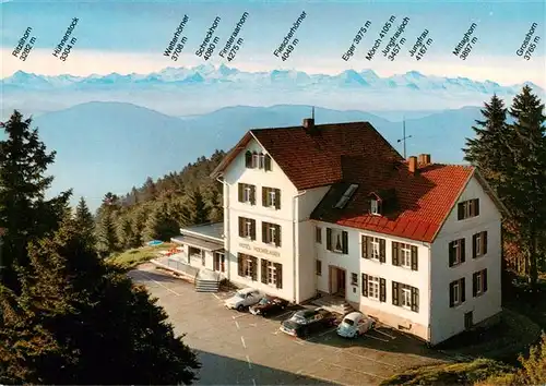 AK / Ansichtskarte 73951575 Badenweiler Hotel Hochblauen Alpenkette