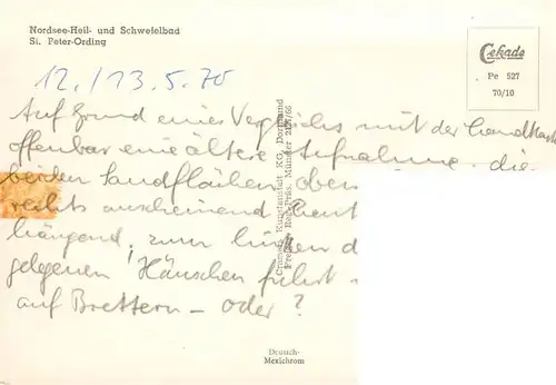 AK / Ansichtskarte  St_Peter-Ording Nordsee-Heil- und Schwefelbad